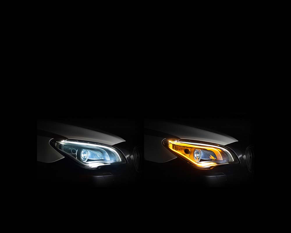 高性能LED车灯 移动端海报图片