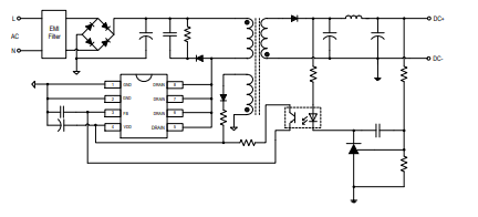 AC-DC降压型SSR/Buck/Buck-Boost驱动芯片SM7012应用电路图